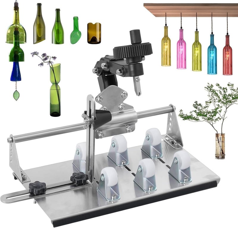 Kartols Upgraded Glass Bottle Cutter kit Wine Bottle Cutter Glass Bottle Cutter Set Glass Bottle Cutter for All Shapes Bottle Cutter Glass Cutter kit Round and Square Wine Bottle Cutter Tools Bottle DIY - Image 2