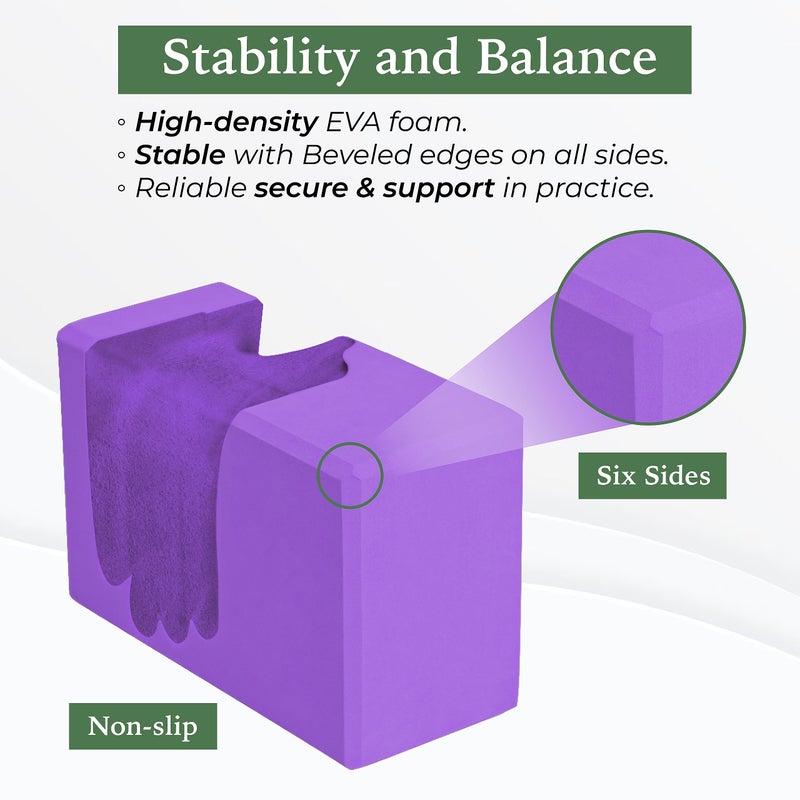 Yes4All Yoga Blocks 2 Pack Push Up Blocks Accessories, Comfort Wrist Support Equipment for Women Men Beginners, EVA Foam Brick for Grip Strength Balance Fitness and Exercise - Image 5