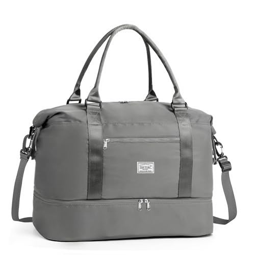 TANTOMI Travel Duffle Bag for Women Personal Item Travel Bag with Shoes Compartment Weekender Overnight Bag Carry On Duffle Bag Tote Gym Bag for Travel Sports Hospital Dance - Image 1