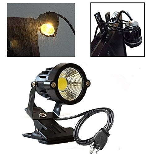 Onerbuy Youngine 1pcs 5W LED Clip on Light Water Resistant Outdoor Blackboard Signboard Lighting Adjustable Desk Stand Arm Lamp with Power Plug (Cool White) - Image 2