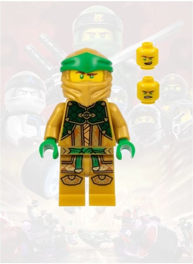Ailily 8 Pcs Gold Ninja Core Minifigure Combo Pack - Lloyd, Jay, Kai, Cole, Zane, NYA  - Image 5