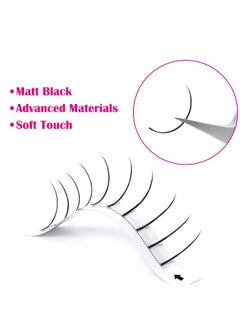 FADLASH Spike Lash Extensions FADLASH Premade Spikes Eyelash Extensions Single Super Thick Eyelashes Spikes Matte Black Individual Lashes Fairy Eyelashes (D Curl, 20mm)  - Image 5