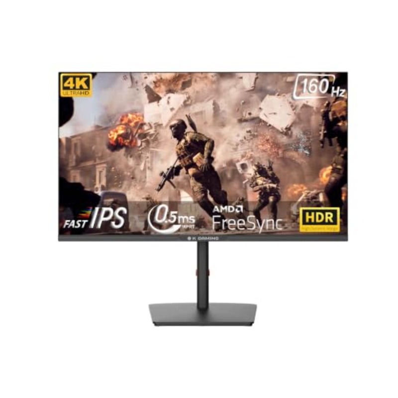 شاشة ألعاب Vision Forge V1 32 بوصة 4K 160 هرتز، IPS سريع، وقت استجابة 1 مللي ثانية، HDR، AMD FreeSync، HDMI 2.1، 450 شمعة في المتر المربع، مكبرات صوت 5 وات، VRR، ALLM، حامل VESA - Image 1