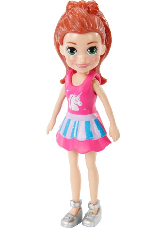 Polly Pocket and Friends Series Silver Polly with Shoes GKL31  - Image 1