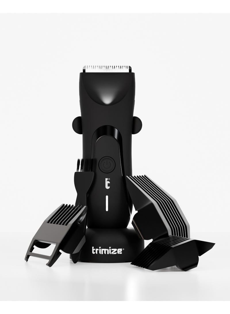 Trimize T1 Body Hair Trimmer – Waterproof, SkinSafe Ceramic Blader – Injury-Free Grooming for Sensitive Areas Black - Image 1