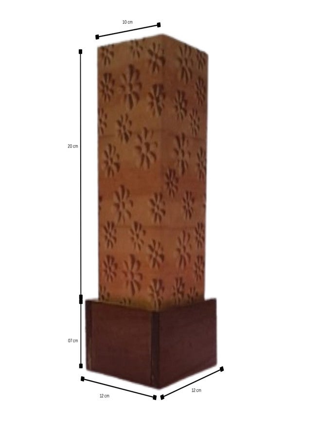 BenignCraft Banana Paper 11-inch Table Lamp with Teak Wood Base, for Kids ' Study, Bedroom, Office, or Living Room Decoration. - Image 5