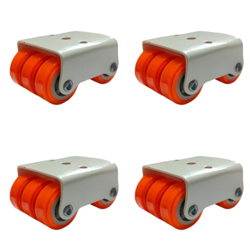 Shahn 4 x 6 - Wheels for Heavy Furniture - Caster Wheel Set for Trolley - Heavy Duty Wheels with Low Friction Bearing, Noise Reduction - Supports Up to 300kg - Image 1