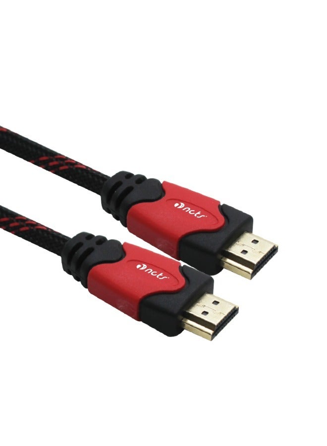 NCTS High Speed 1.4 Version HDTV Cable Male to Male - Audio Return, Video supports 4k@30Hz,10.2Gbps, 3D,1080p, audio return channel &DTS-HD master audio a (10 M)