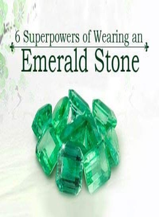GEMS RIVER Lab Certified 7.25 Ratti Natural Emerald Loose Gemstone Panna Silver Plating Pendant Locket for Men and Women (Astrological Purpose) (Z160) - Image 5