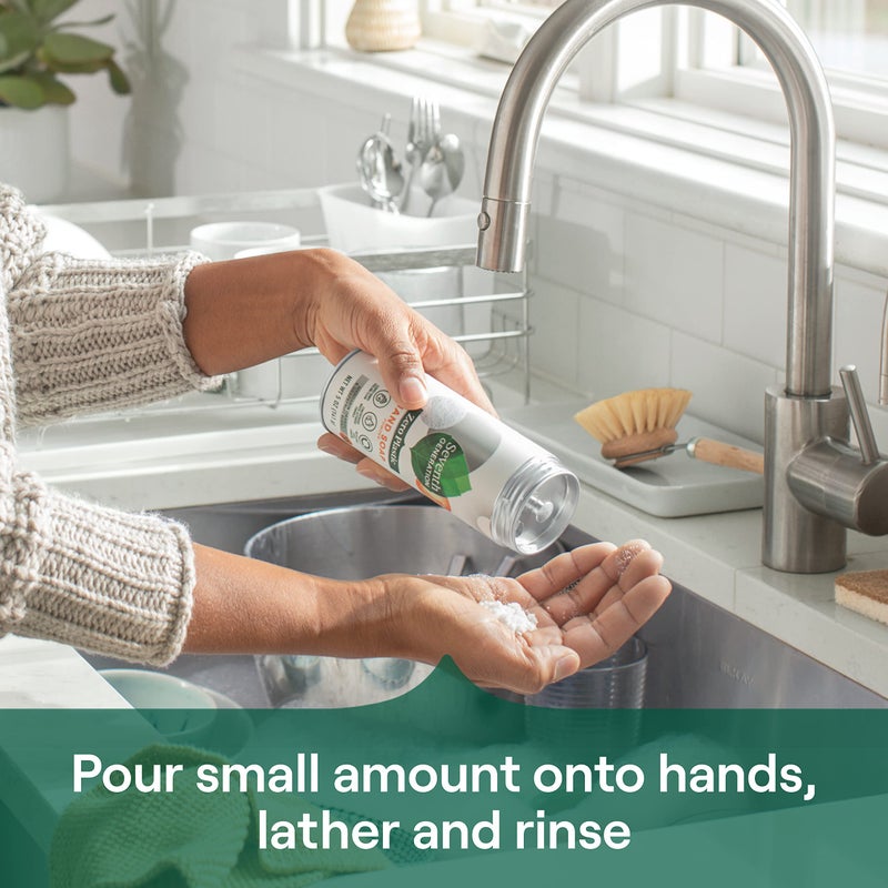 Seventh Generation Zero Plastic Hand Wash Powder Lathering Cleanser Mandarin Orange and Grapefruit Foaming 5 oz - Image 3