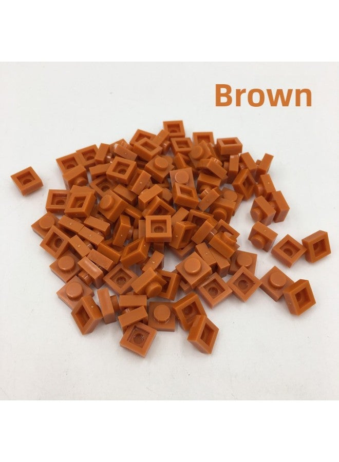 Building Block Parts Small Particles Basic Parts Short 1*1 Hole Pixel Particles Assembled Building Blocks Draw Two-dimensional Code 0.1 Kg/bag 
