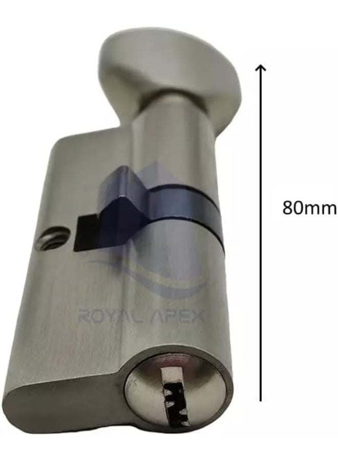 Royal Apex Door Barrel Open Security Copper Dual Lock And 3Keys Anti-Pick Wooden Lock For Home Core Lock Cylinders  - Image 2