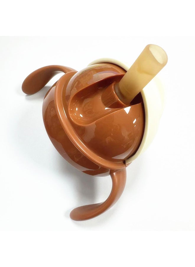Generic Shixi Water Cup Suction Tube Cup Accessories Milk Bottle Replacement Suction Flap Duckbill Adapts Shixi Flip Cap Water Cup Head Suction Mouth Head-Color:Cup Head (brown)  - Image 1