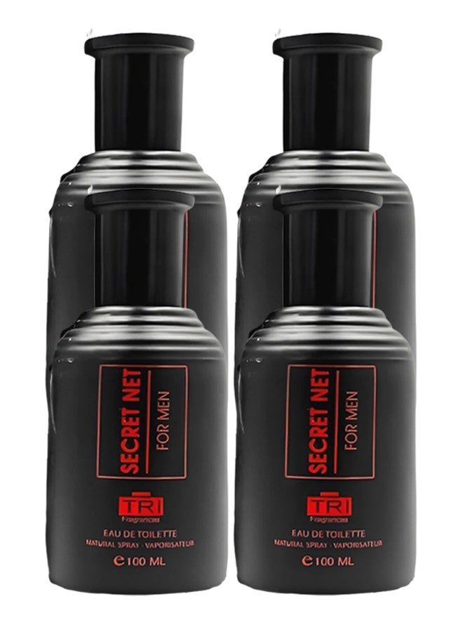 عطور TRI 4 قطع عطر سيكريت نت للرجال 100 مل - Image 1
