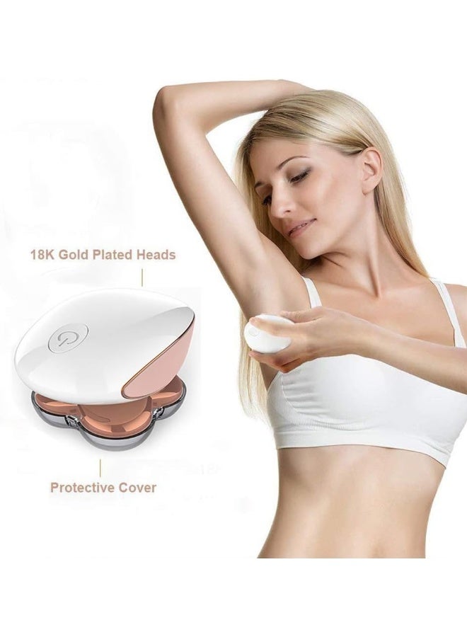 Hair Remover for Women – Finishing Touch Flawless Legs Hair Remover Bikini Area – Electric Razor – 18 k Plated Blades – USB Rechargeable – Ergonomic Design & Silent Functioning - Image 2