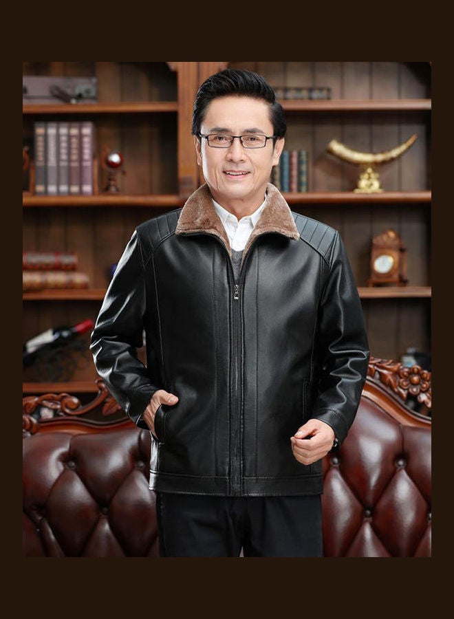 جولي معطف كاجوال سميك ومخمل. أسود - Image 5