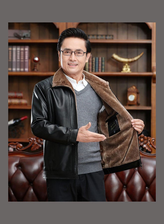 جولي معطف كاجوال سميك ومخمل. أسود - Image 3