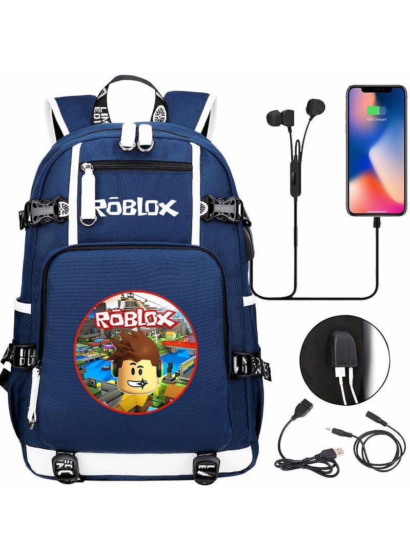 ROBLOX Comic USB Password Lock Backpack Three-Piece Set