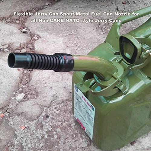 Jadeshay Jerry Can Spout with Hose, Compatible with All Non-CARB NATO Style Jerry Cans, Leak-Proof Design Easy Pouring - Image 2