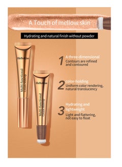 Makeup Pen Liquid Contour Beauty Wand Highlighter and Bronzer Concealer Pen with Cushion Applicator Smooth Creamy Natural Matte Finish Contour Face Illuminator Makeup Stick (#05) - pzsku/Z393551E8FCCC841AC3BAZ/45/_/1686042589/f4005132-2c0e-4ac8-9016-ef056945425c