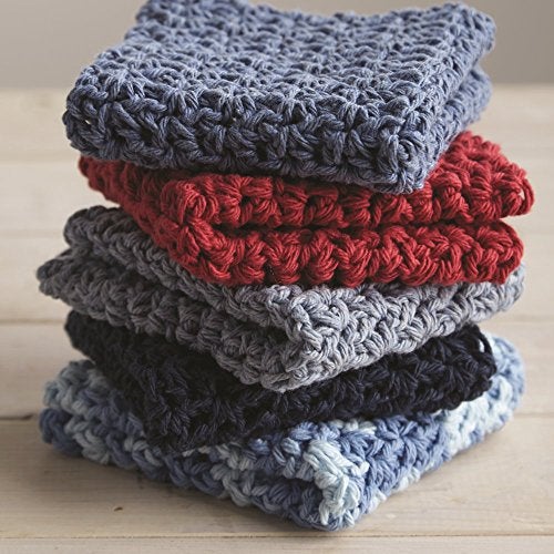 Lily Sugar 'N Cream The Original Solid Yarn, 2.5oz, Medium 4 Gauge, 100% Cotton - Bright Navy - Machine Wash & Dry - Image 4