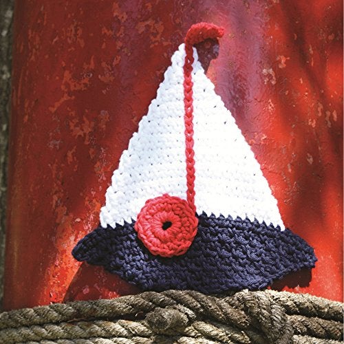 Lily Sugar 'N Cream The Original Solid Yarn, 2.5oz, Medium 4 Gauge, 100% Cotton - Bright Navy - Machine Wash & Dry - Image 3