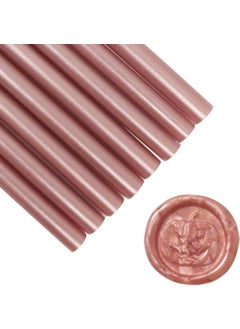 Profisher Sealing Wax Stick Hot Glue 7mm x 20CM 6 Pack Metallic Rose Gold  - Image 3