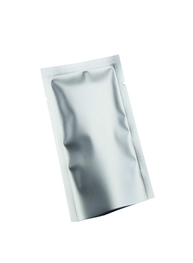 QQ Studio 200 PCS Metallic Mylar Foil Open Top Sealable Bags (6x9cm (2.3x3.5"), Silver) - Image 1