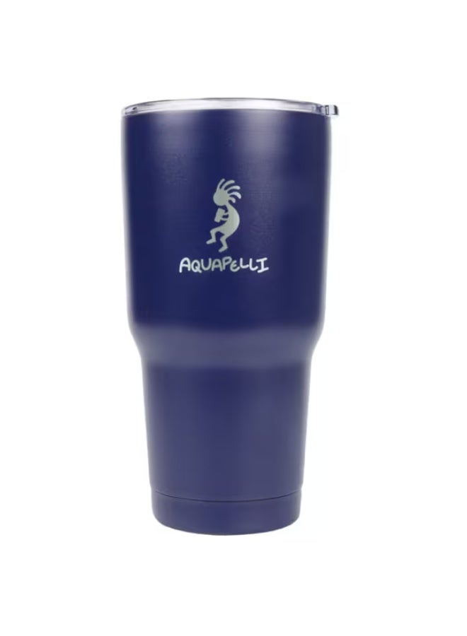 اكوابيلي كوب سفر معزول بتفريغ الهواء TR28 مع ماصة سيليكون، لون أزرق بلوبرينت، سعة 28 أونصة