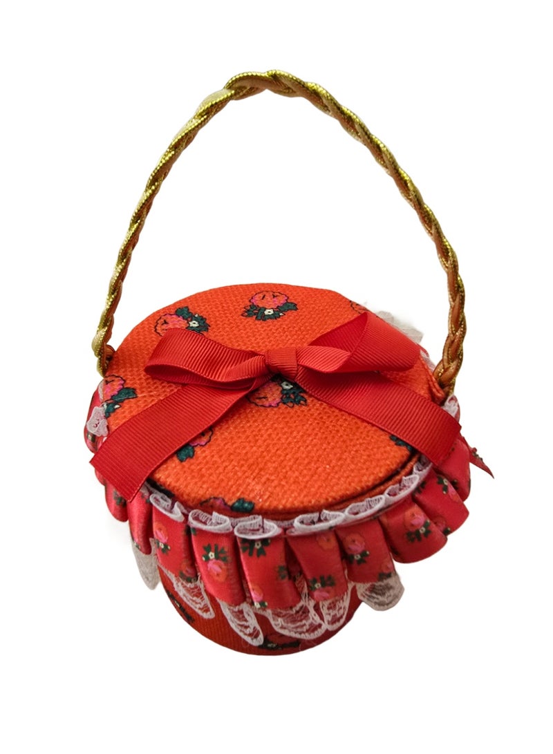 علبة حقّ الليلة التراثية الأنيقة – اللون الأحمر - Image 1