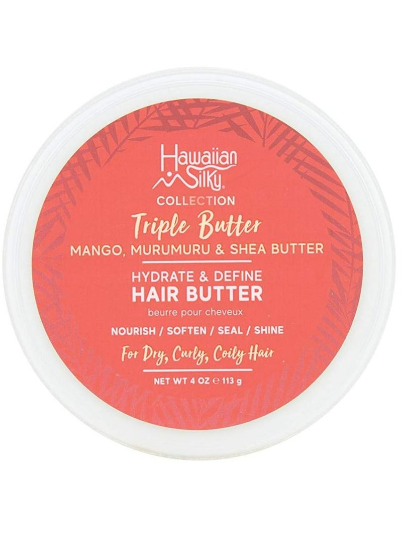 Hawaiian Silky Triple Butter Hydrate & Define Hair Butter 113 g 