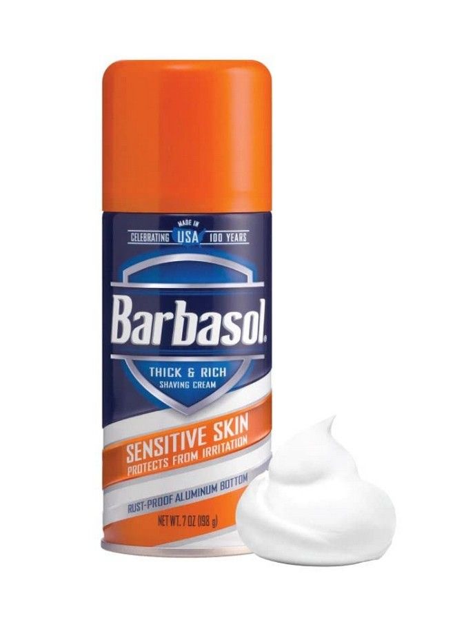 Barbasol Shave Cream 7 Ounce (Sensitive Skin Pack Of 3) - Image 2