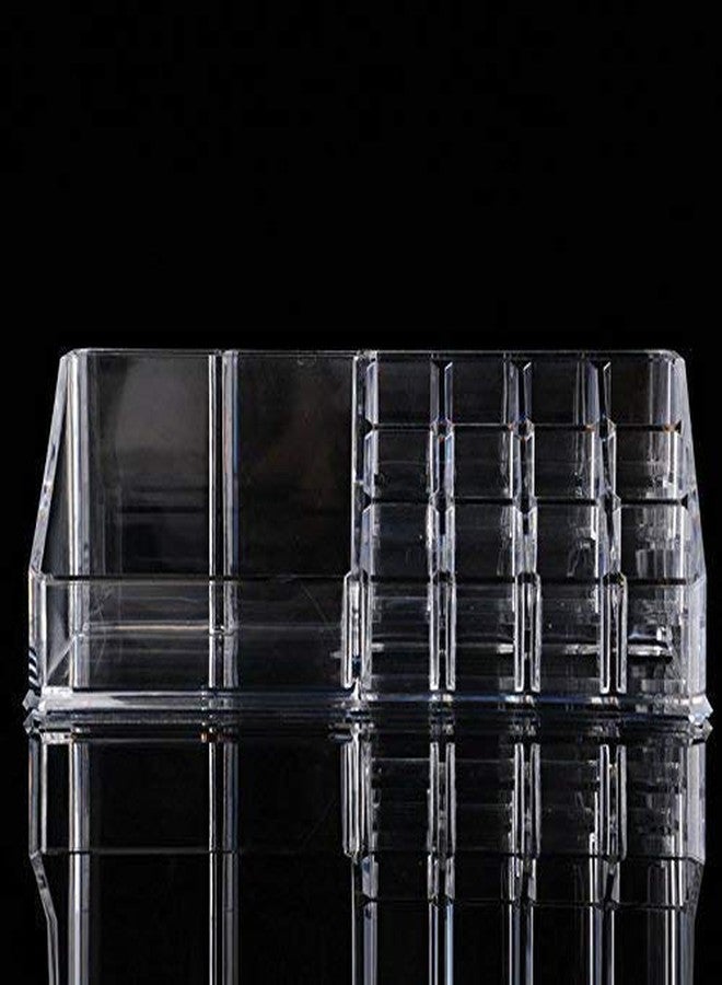Lexazo Makeup Cosmetic Organizer 16 Sections Cosmetic Lipstick Makeup Organizer Display Storage Stand Holder Transparent - Image 4