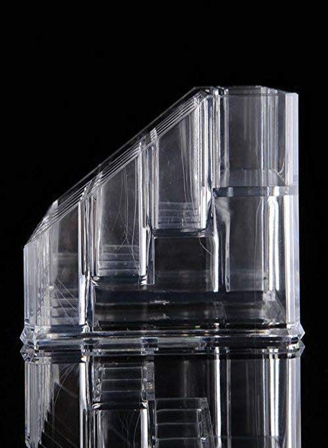 Lexazo Makeup Cosmetic Organizer 16 Sections Cosmetic Lipstick Makeup Organizer Display Storage Stand Holder Transparent - Image 3