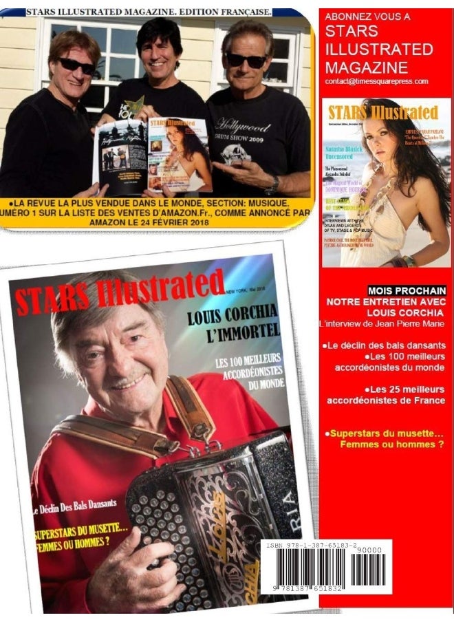 STARS ILLUSTRATED MAGAZINE. ƒdition Fran aise: LÕACCORDƒON . Avril. 2018 . ƒdition Commerciale, 166 pages  - Image 2