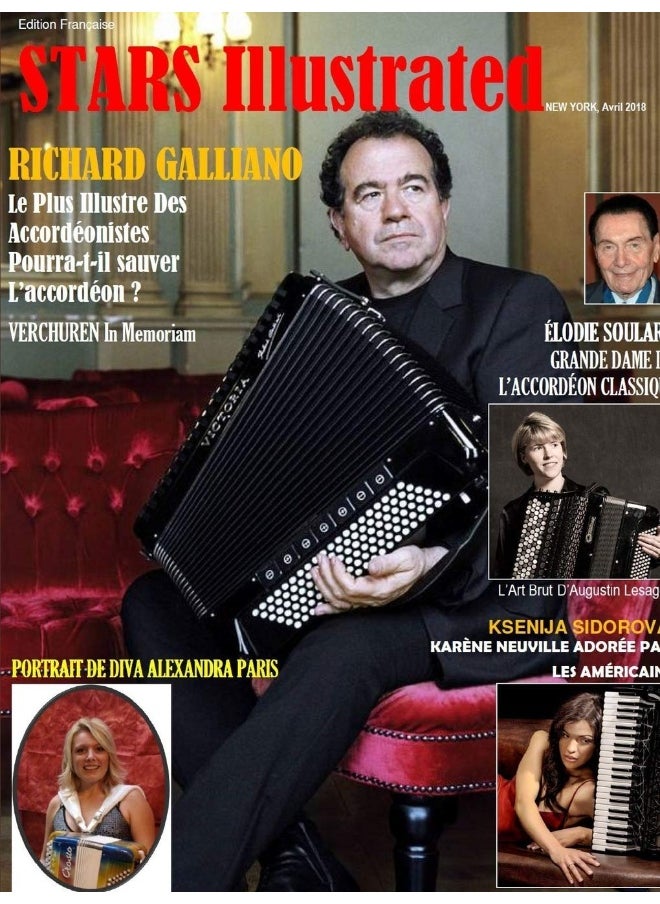 STARS ILLUSTRATED MAGAZINE. ƒdition Fran aise: LÕACCORDƒON . Avril. 2018 . ƒdition Commerciale, 166 pages  - Image 1