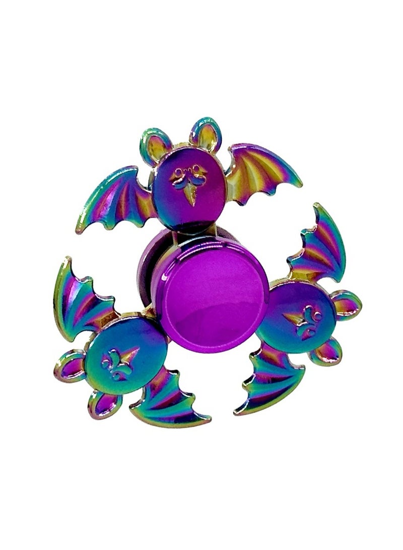Bat Colorful Fidget Spinner Relieves Stress And Anxiety, Finger Spinner Metal Focus Stainless Steel, Eliminate Boredom For Kids Adults, Birthday Gift