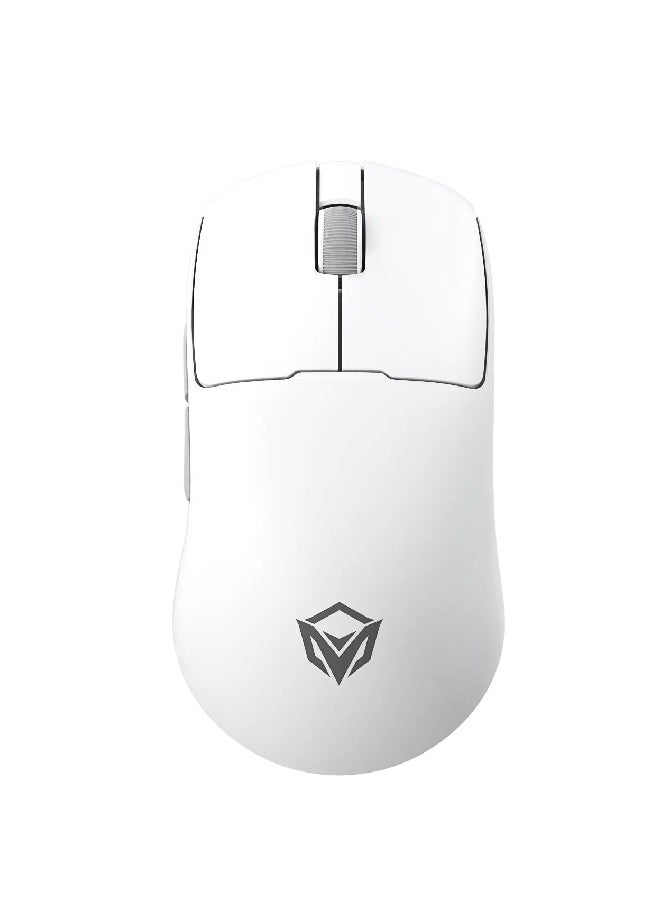 ميشين ماوس ألعاب لاسلكي احترافي خفيف الوزن ثنائي الوضع بتصميم مريح GW40 Pro - أبيض/رمادي - Image 1