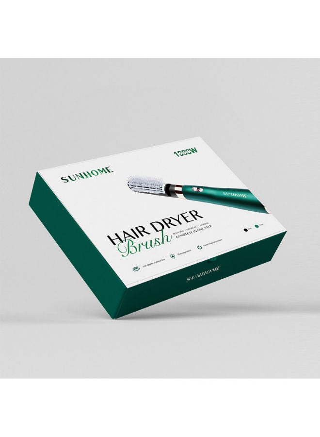 NIBEMINENT 3-in-1 Hair Dryer Brush Green/Black - Image 2