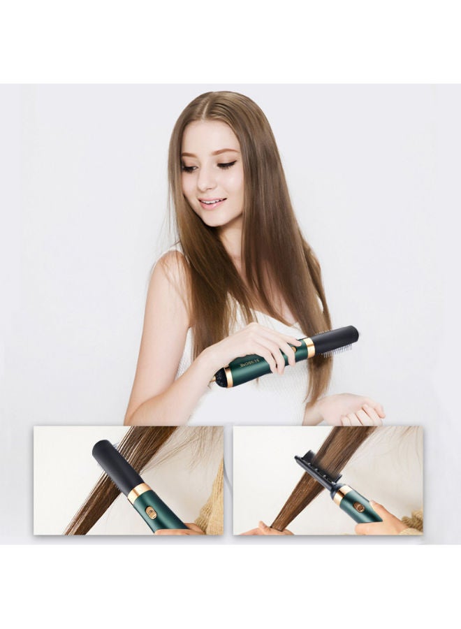 NIBEMINENT 3-in-1 Hair Dryer Brush Green/Black - Image 3