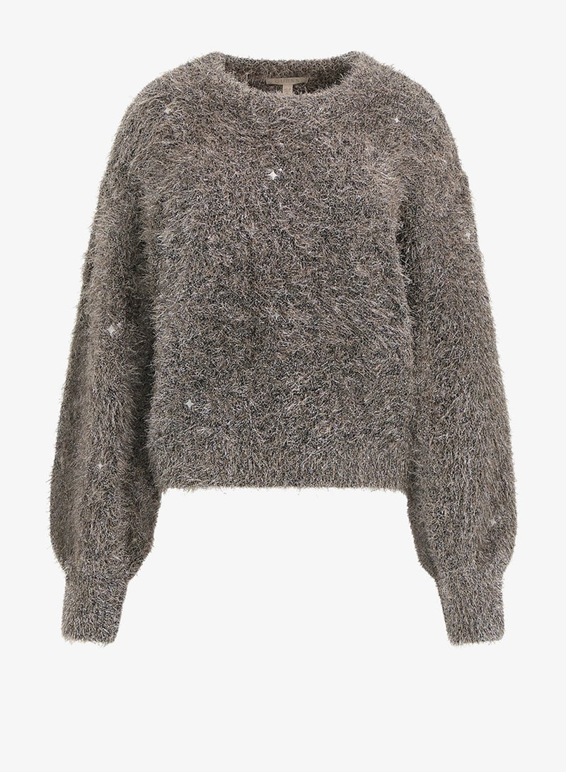 جس بنطلون مستقيم جاكار بنمط المعين - Image 5