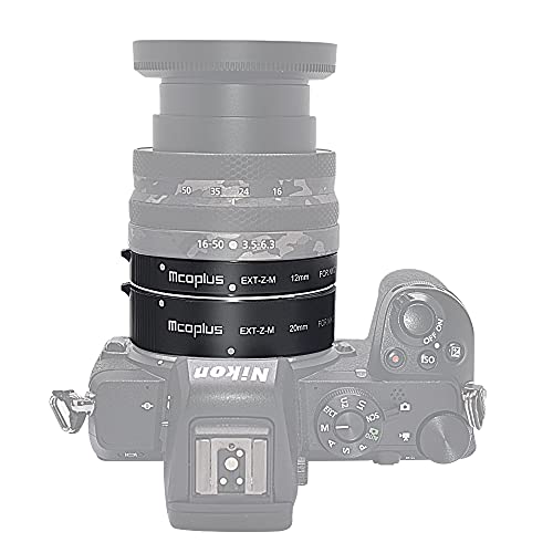 mcoplus EXT-Z-M 12mm+20mm Metal Auto Focus Macro Extension Tube Adapter Ring Set for Nikon Z Mount Z5 Z6 Z6II Z7 Z7II Z50 Z62 Z72 Cameras, for Macro Photography - Image 4