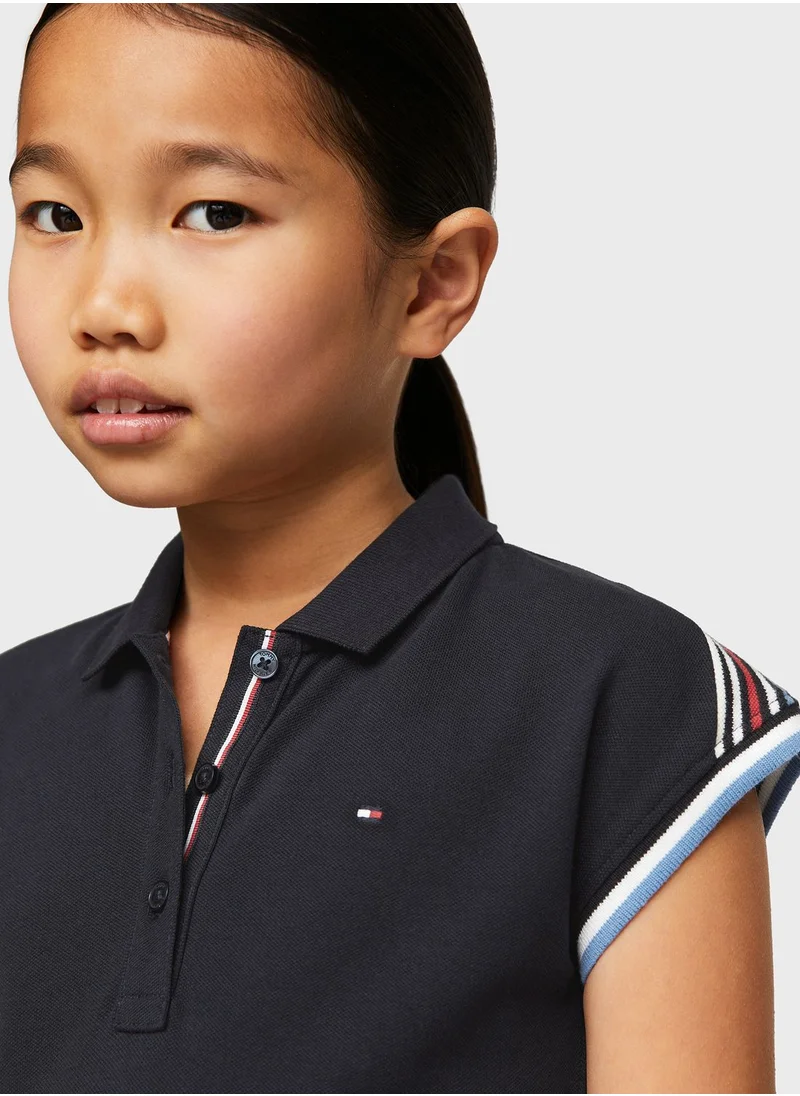 TOMMY HILFIGER Youth Striped Polo Dress