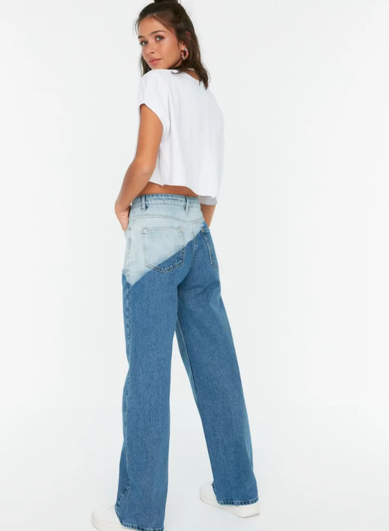 trendyol Colorblock Straight Jeans