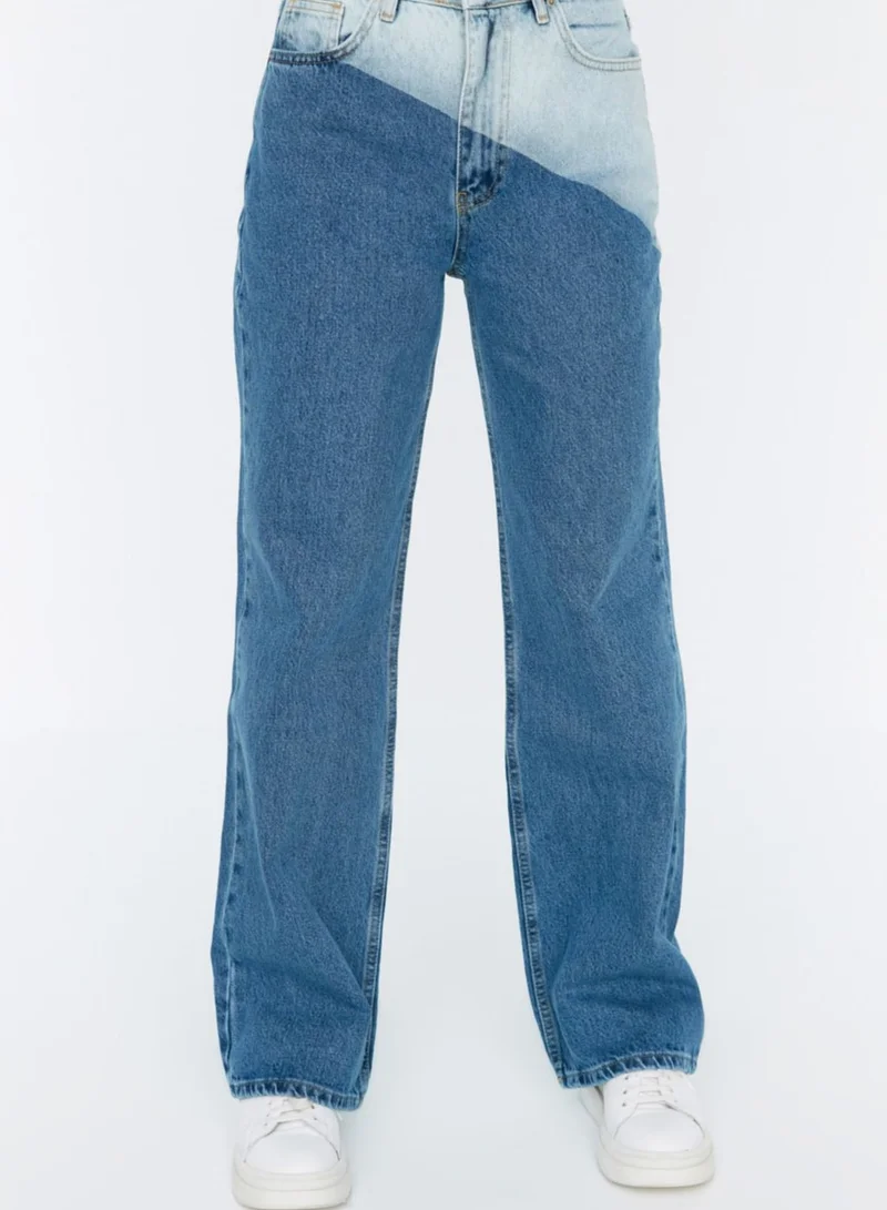 trendyol Colorblock Straight Jeans