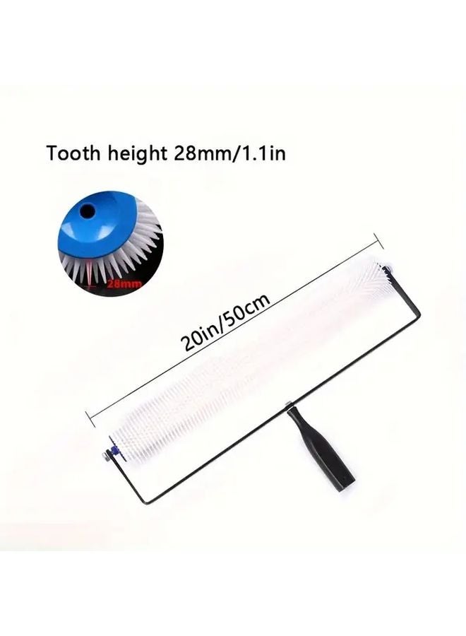 20 Inch Self Leveling Epoxy Floor Brush With 28mm Tooth Height For Cement Construction - Image 1