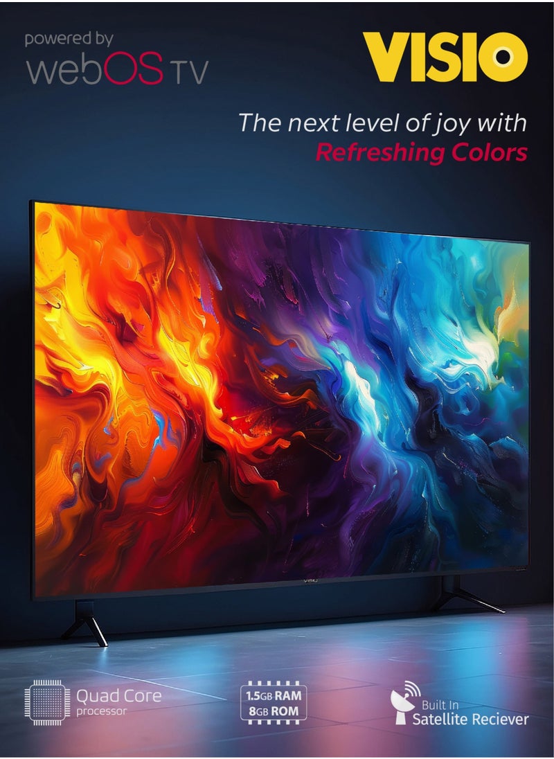 VISIO 70-Inch Frameless 4K Powered by WebOS TV with Built-in Satellite Receiver -  Magic Remote