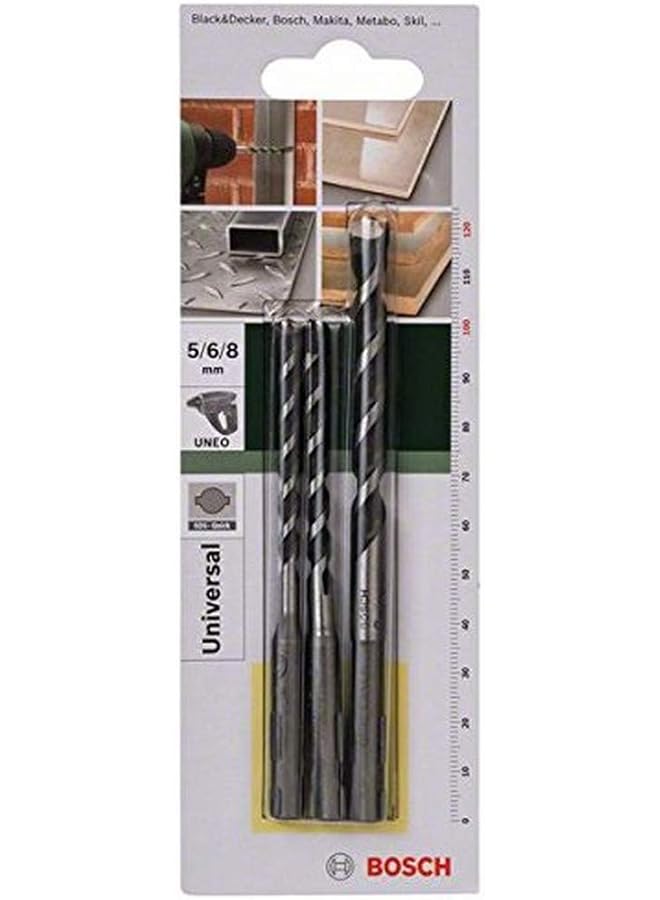 BOSCH 2609256918 Uneo D.Bit.Set Sds Quick 5 6 8 Mm - Image 1