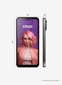 INOI Note 13s, 4G LTE, Octacore 8GB RAM + 256GB, 6.9” HD+ Display, Triple Camera, Space Grey, Middle East Version  - Image 2