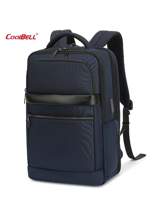CoolBELL Men 20 L Waterproof Backpack For 15.6 inch Laptop With USB Charging Port/Shockprof Compartment ,180° Opening& Closing CB-8281 Black - Image 3